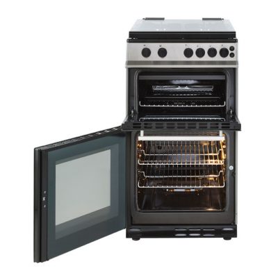 Belling 2Nd  Image 50Cm  Gas  Twin  Cavity  Cooker With  Glass  Lid