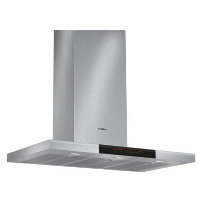 Bosch Series 8 90Cm Slimline Box Style Chimney Extractor In Brushed Steel